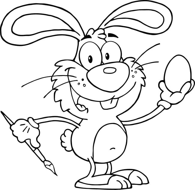 bunny rabbit coloring page