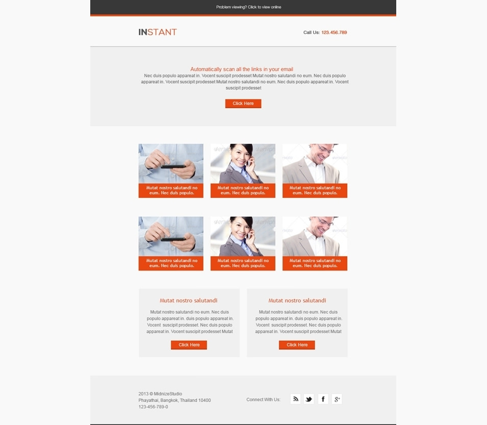 business responsive email template