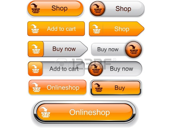 buy web orange buttons