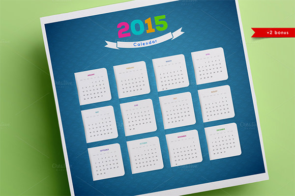 calendar for 2015