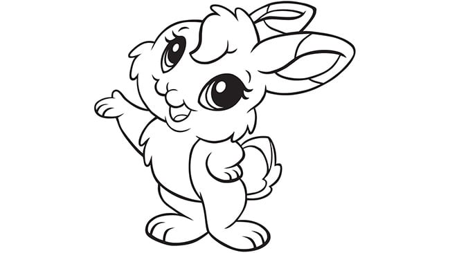 cartoon rabbit template