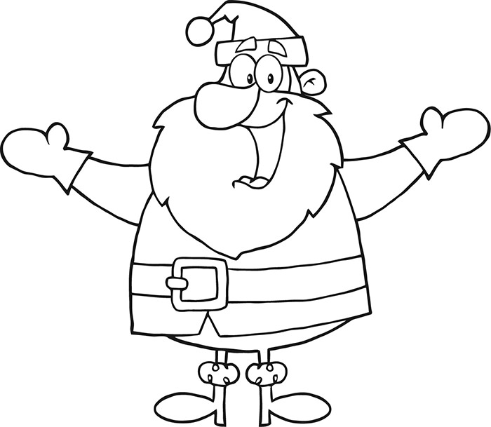 667 Cartoon Cartoon Santa Coloring Pages with Animal character