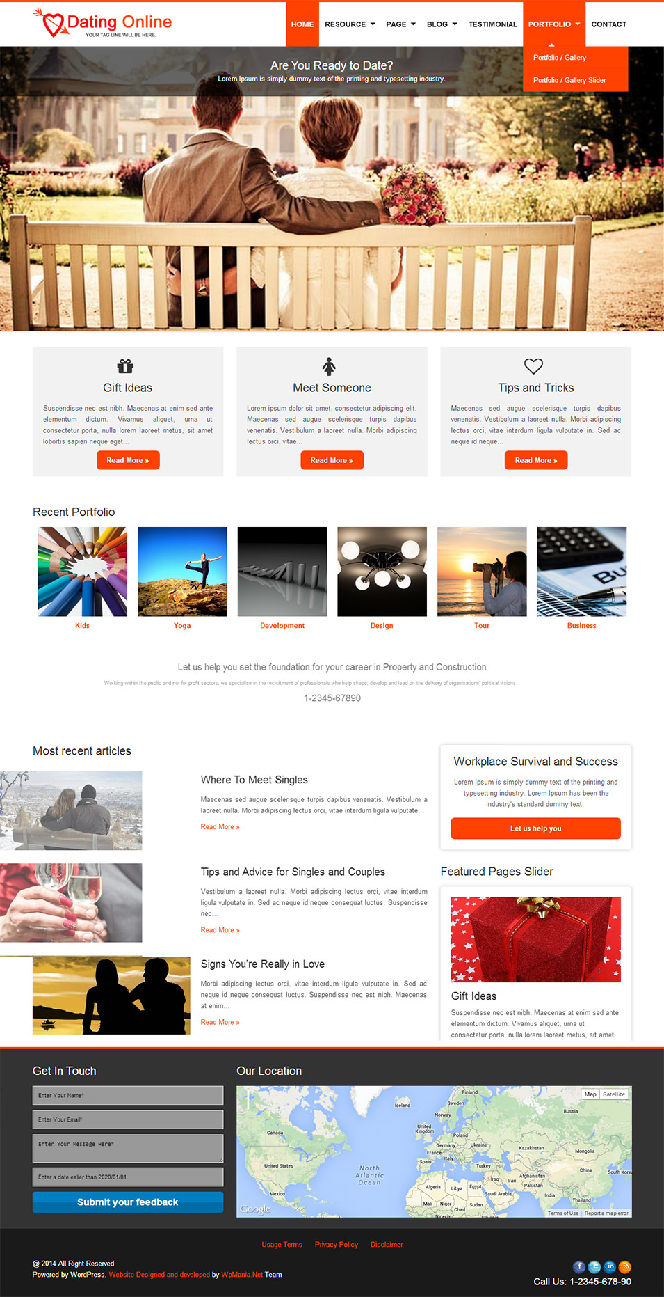 dating wordpress theme