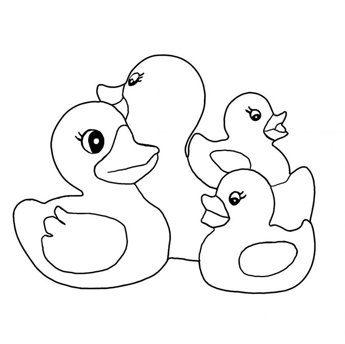 ducks coloring page