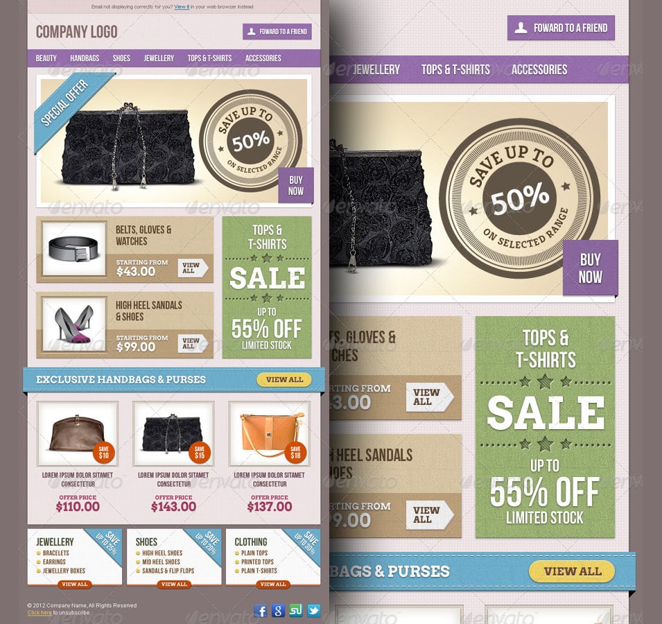 e commerce offers email template design 3