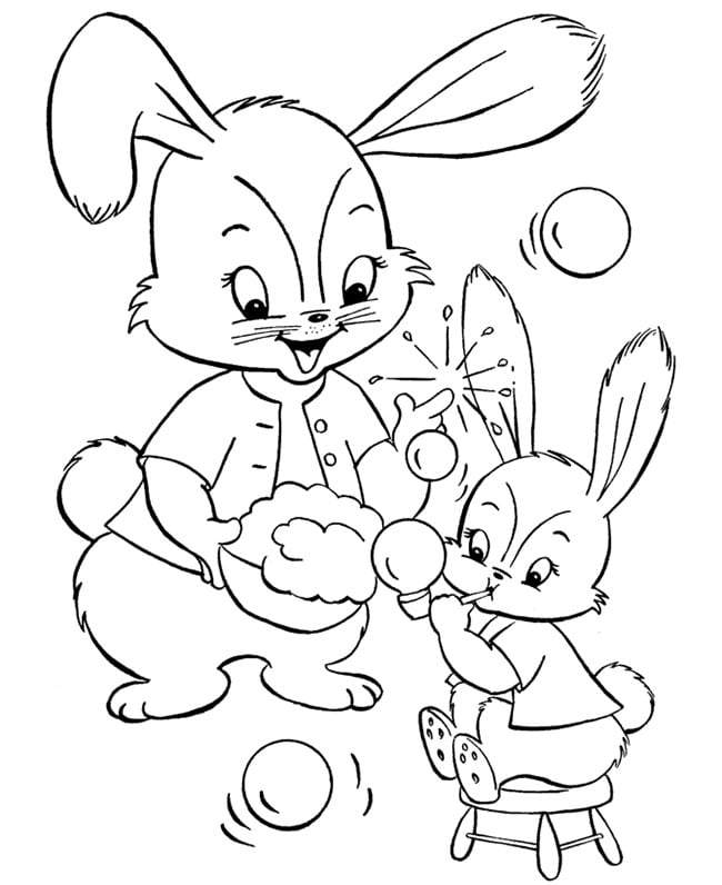 60+ Rabbit Shape Templates and Crafts & Colouring Pages | Free