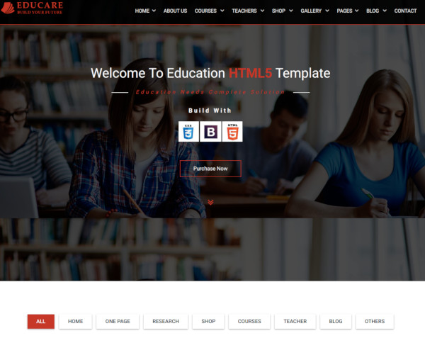 24+ Education HTML5 Themes & Templates