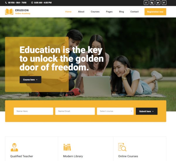 erudition-education-html5-template
