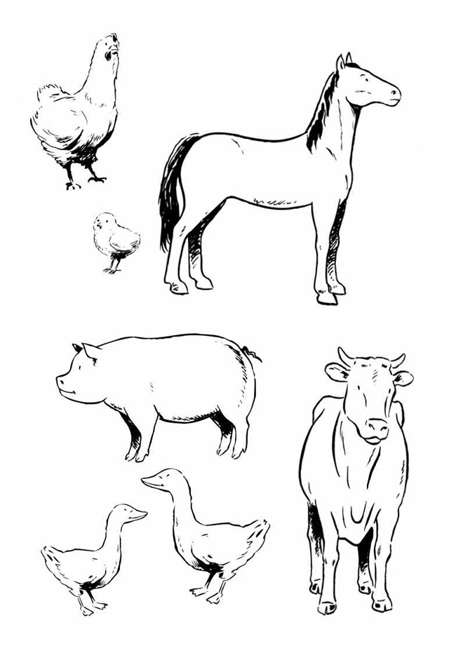 Free Downloadable Templates Of Farm Animals Thinkingkop