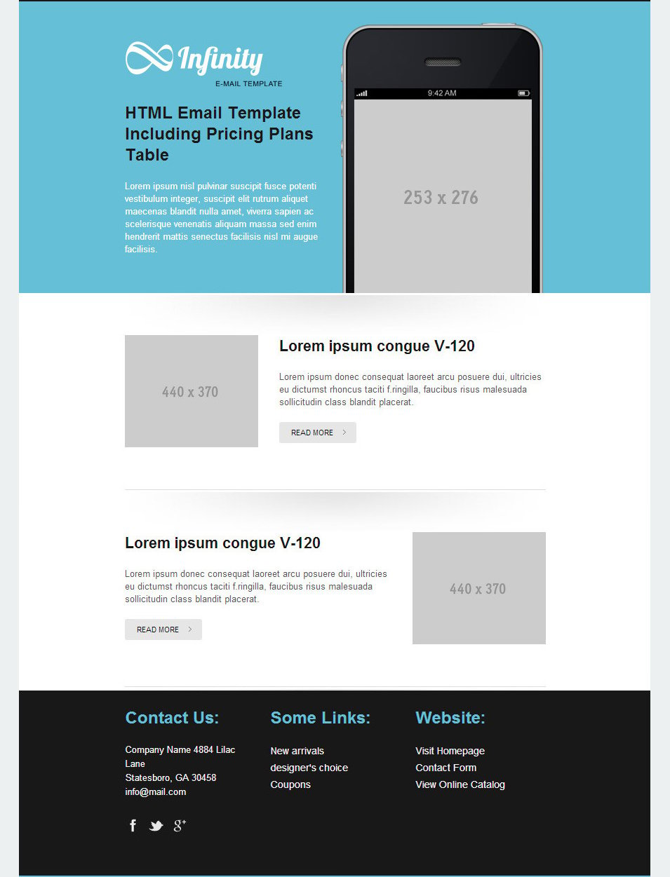 flexible email template
