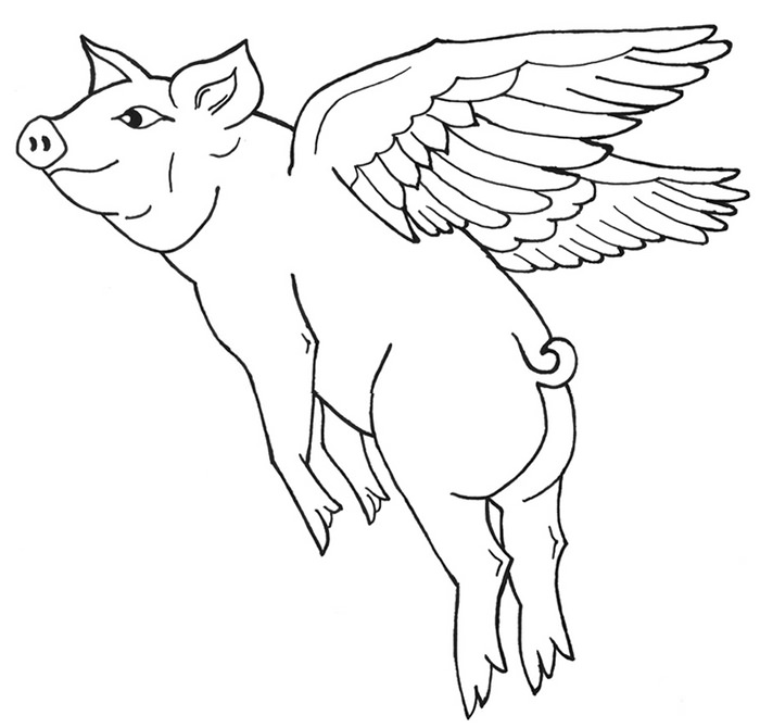 40+ Pig Shape Templates, Crafts And Colouring Pages