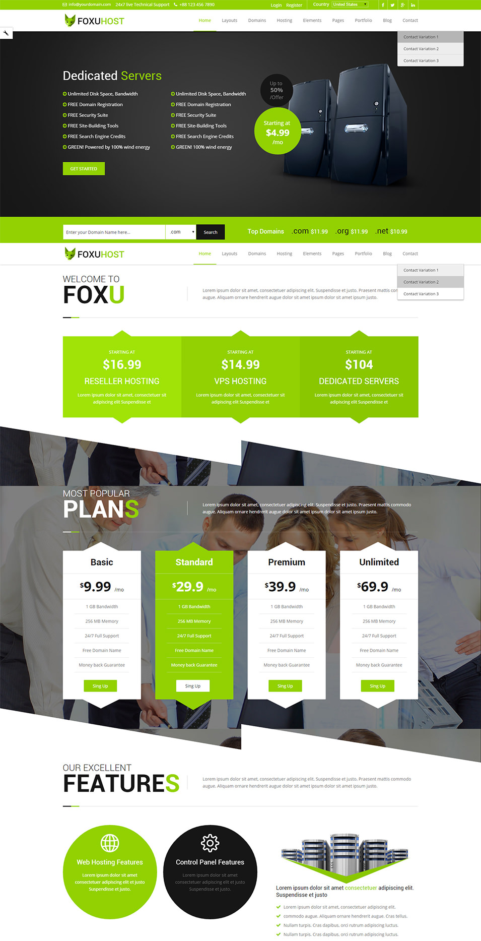 39 Best Web Hosting Website Templates & Themes