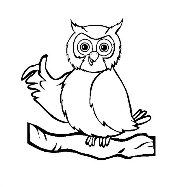 small owl printable template