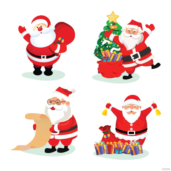 free santa claus colouring page