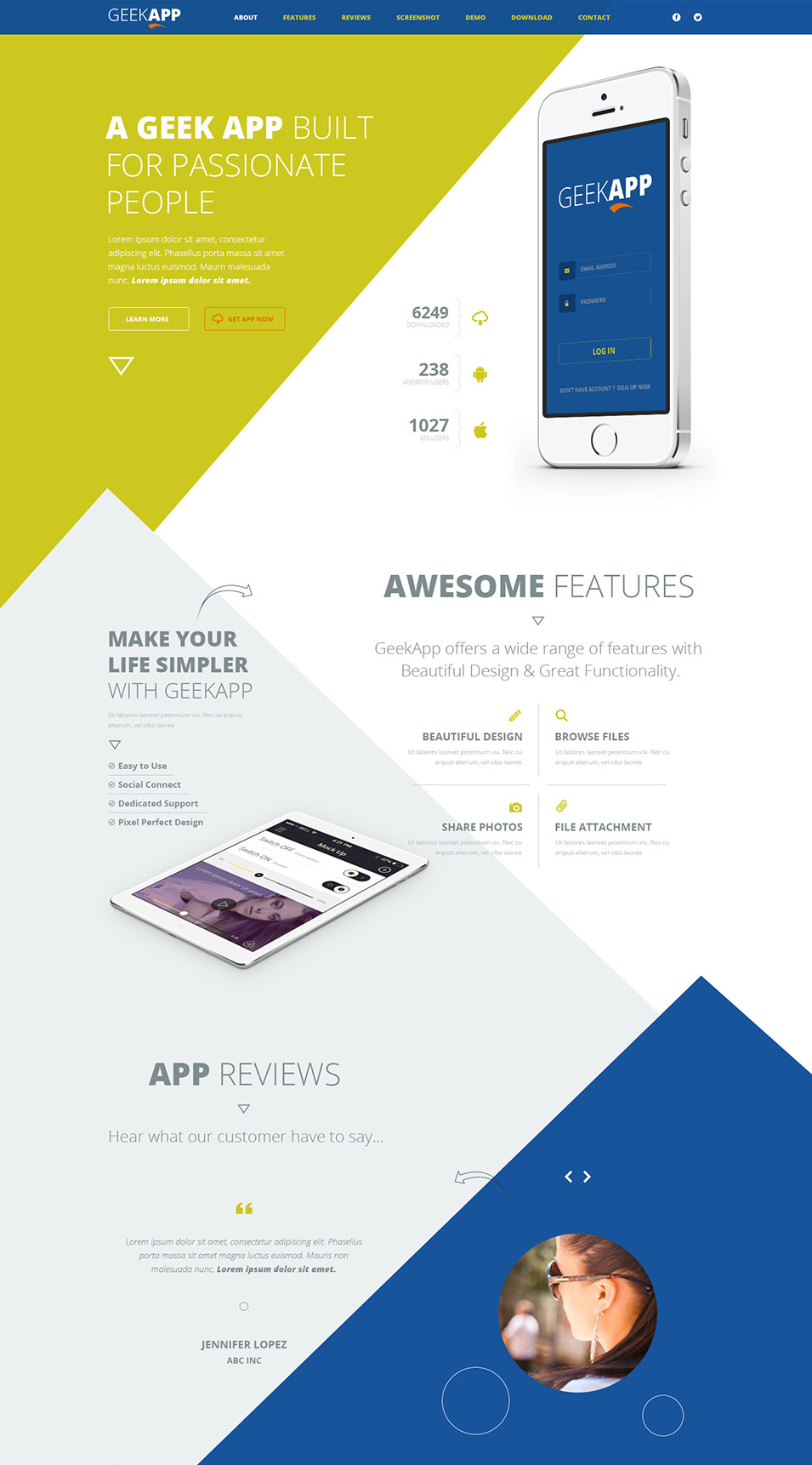 15+ Best PSD App Templates, Free App Template PSD