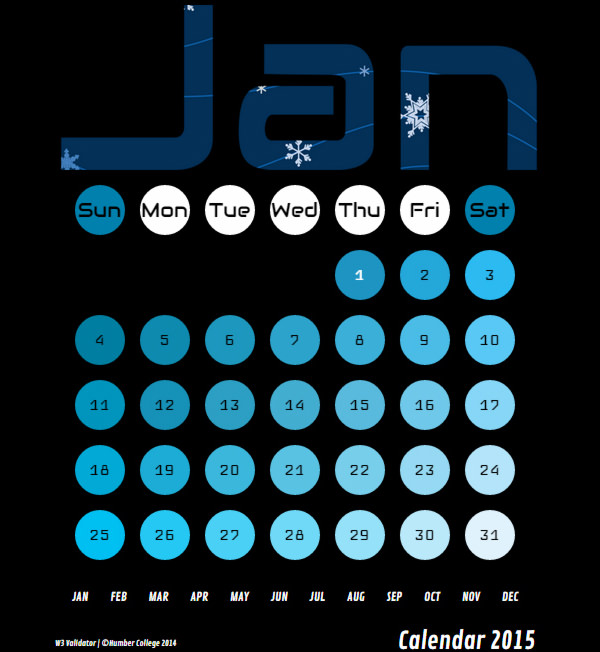 html kalender 2015