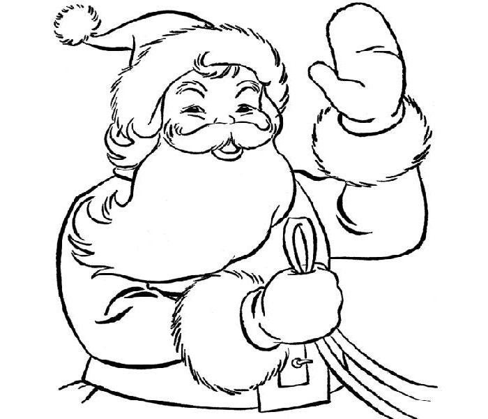 happy face santa claus template