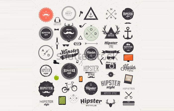hipster style infographics elements