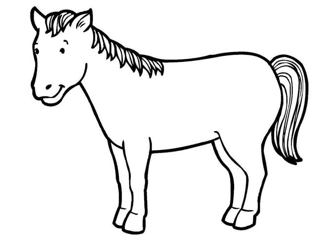 horse template 181