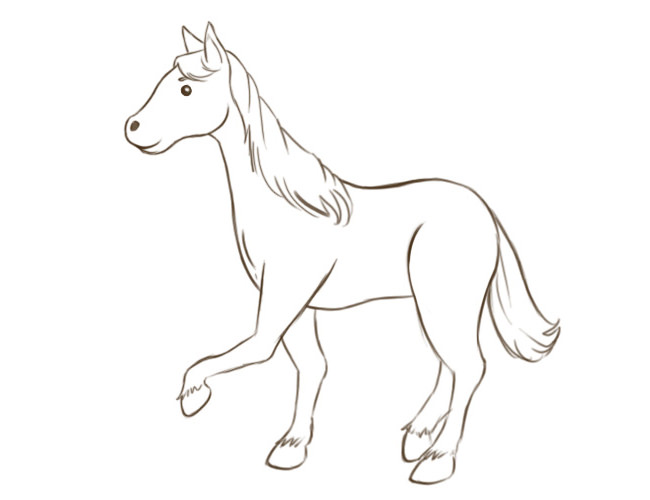 horse template