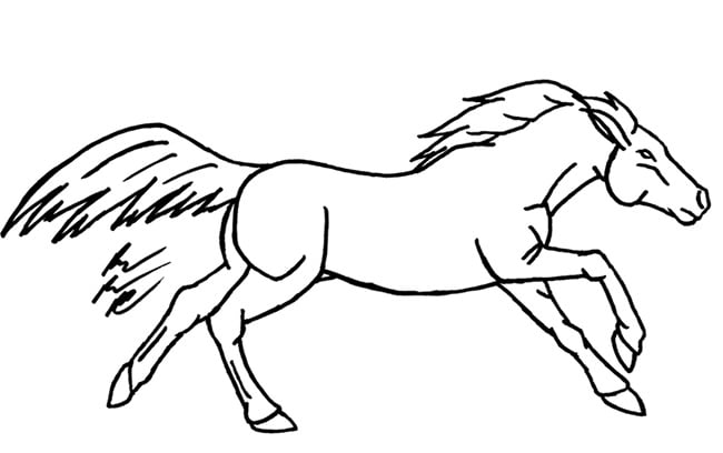 horse template 40