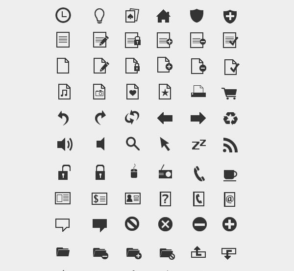 huge set of minimal icons