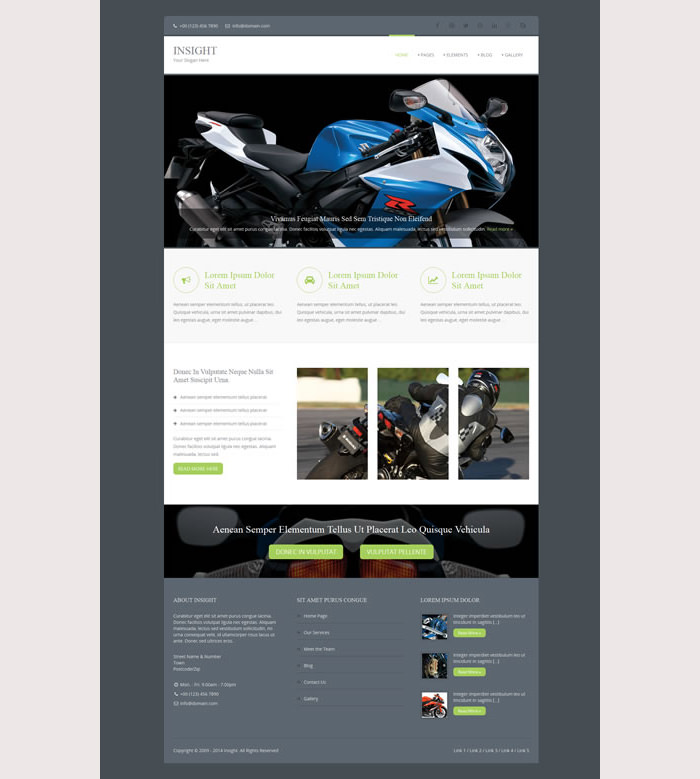 Insight Premium Website Template