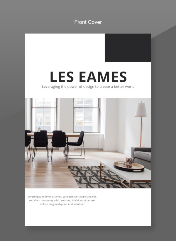 interior design catalog template