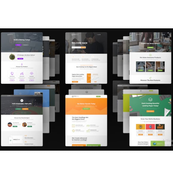 marketing html landing pages pack