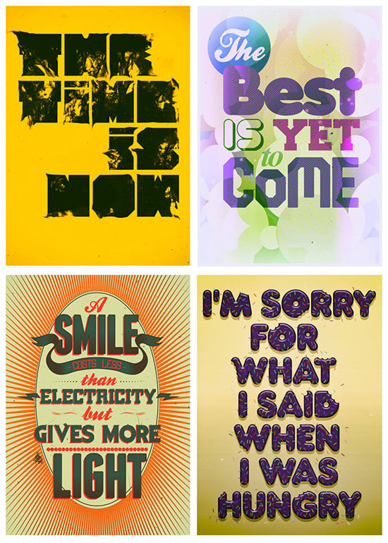 motivational typography posters