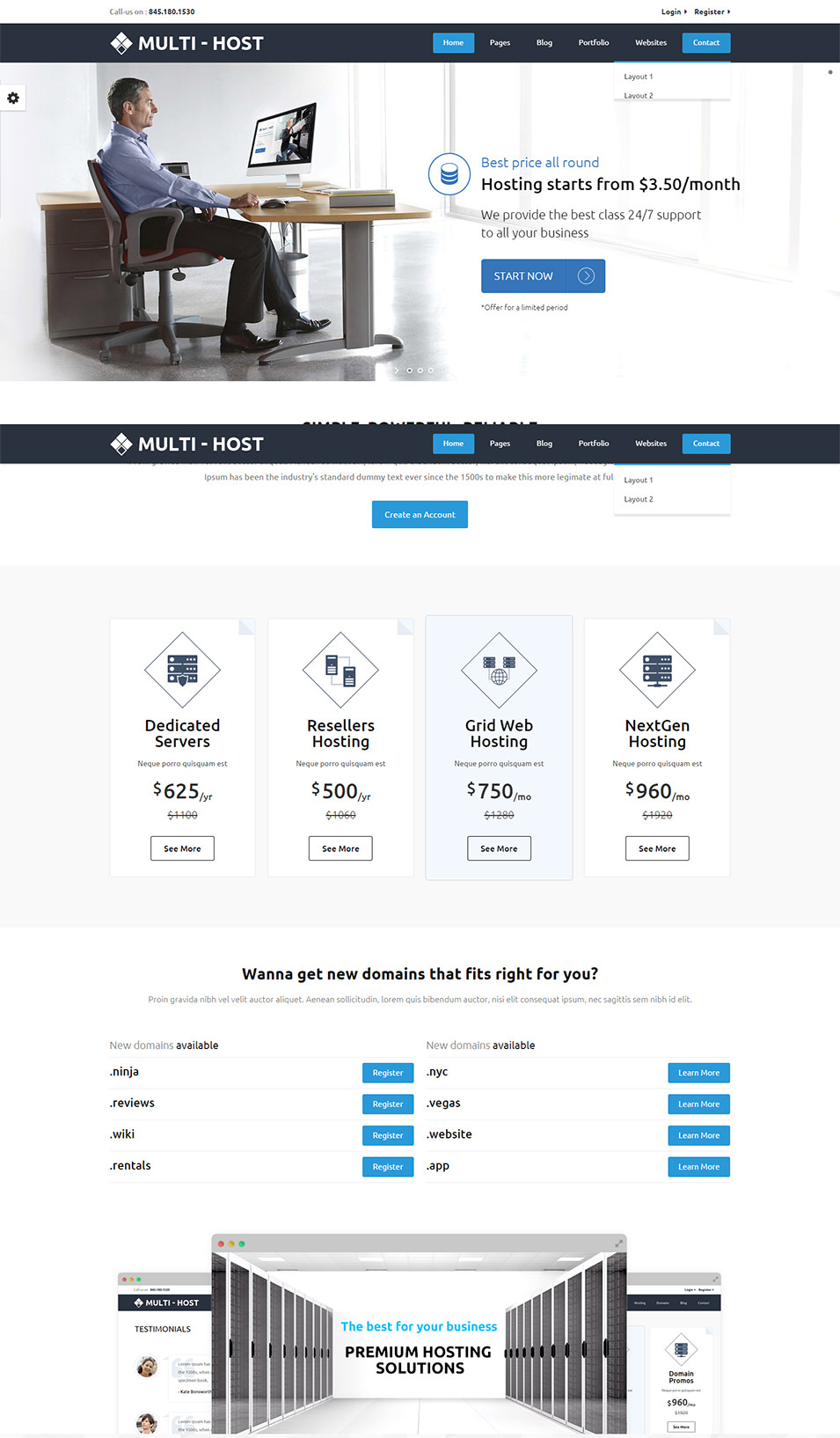 39 Best Web Hosting Website Templates Themes Free Premium Templates