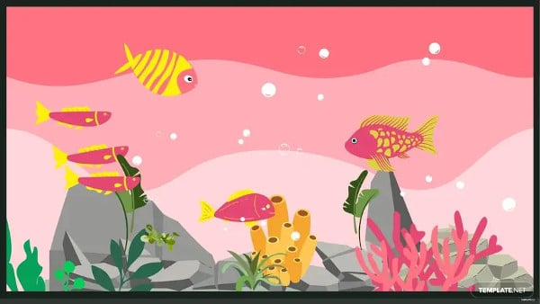 pink aquarium background