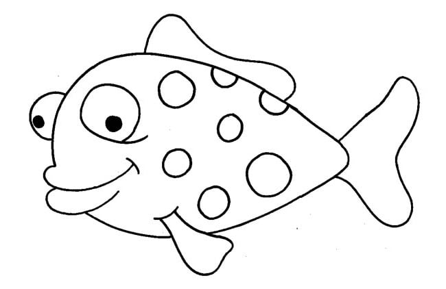polka dot fish template
