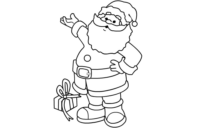 61  Best Santa Templates Shapes Crafts Colouring Pages Free