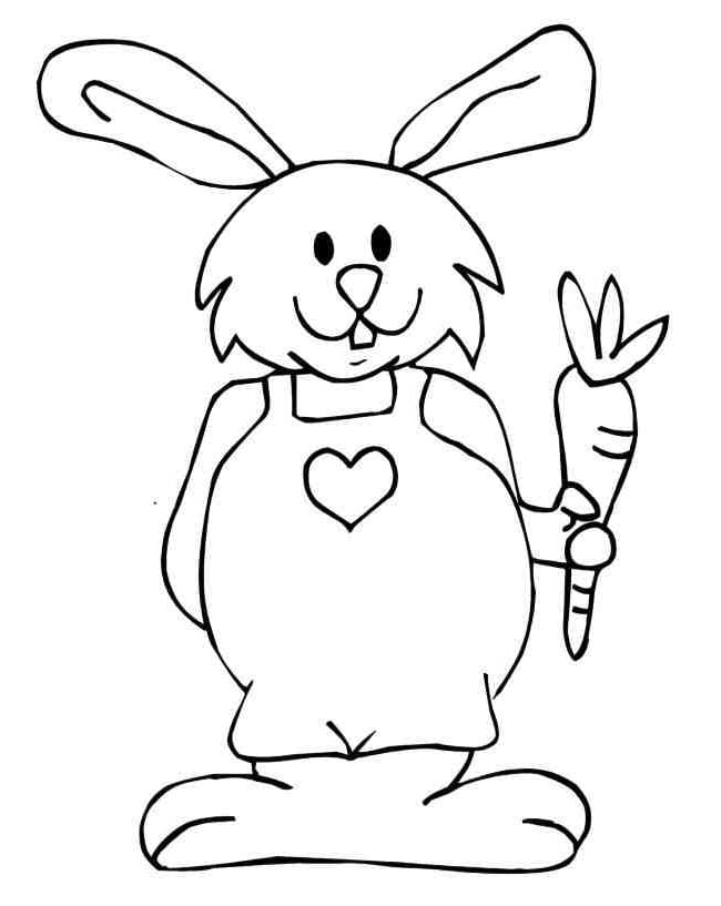 rabbit coloring pages for kids