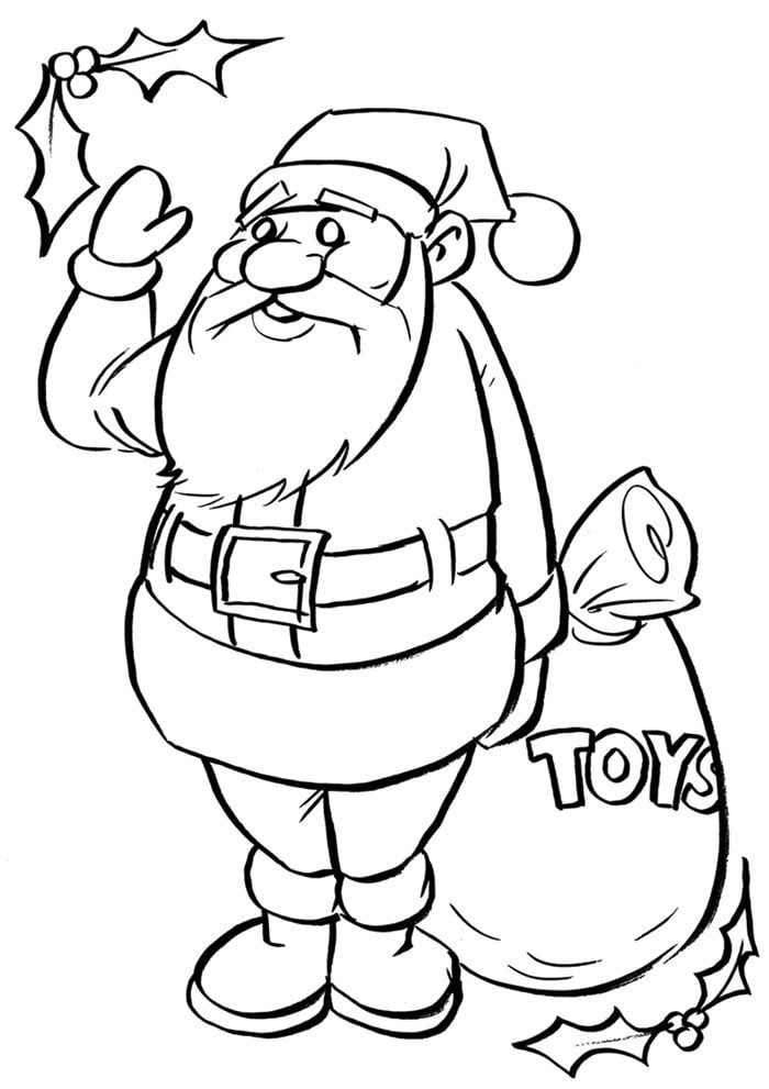 santa claus template for kids to download