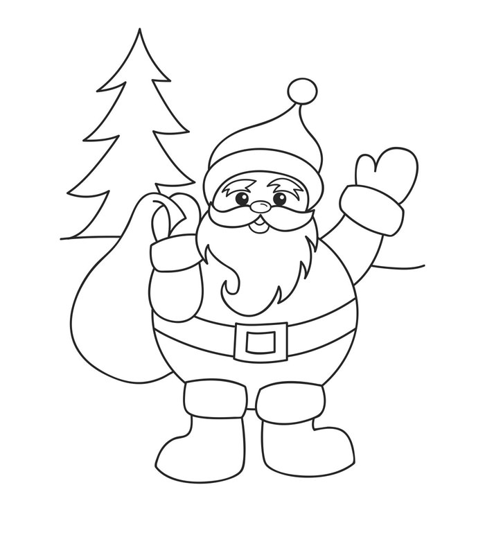 61 Best Santa Templates Shapes Crafts Colouring Pages Free 