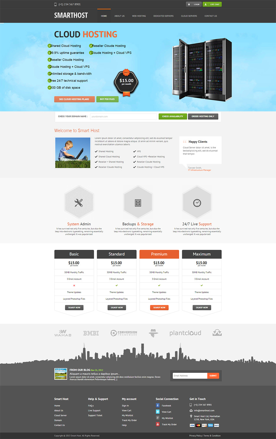 60 Best  Hosting site Templates & Themes Free & Premium Templates
