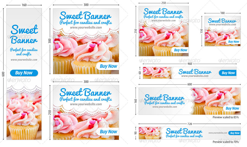 sweet web banner set