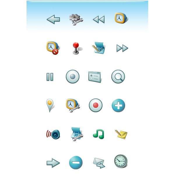 the android developer common icon set