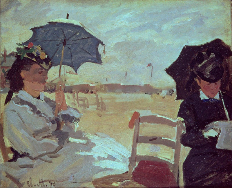 the beach at trouville