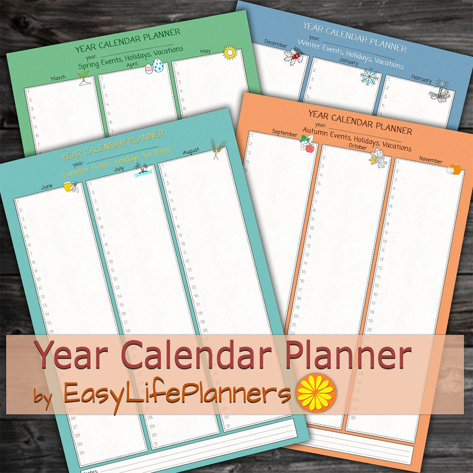 Perpetual Calendar - Calendar Template | Free & Premium Templates