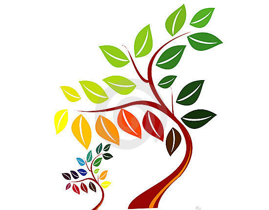 abstract vector tree image