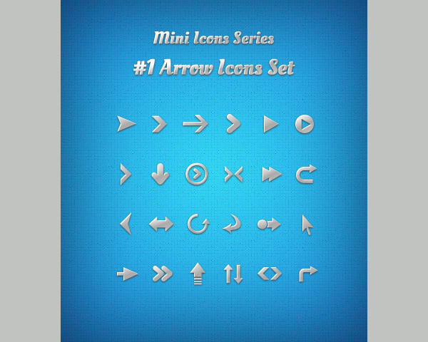 arrow icons set