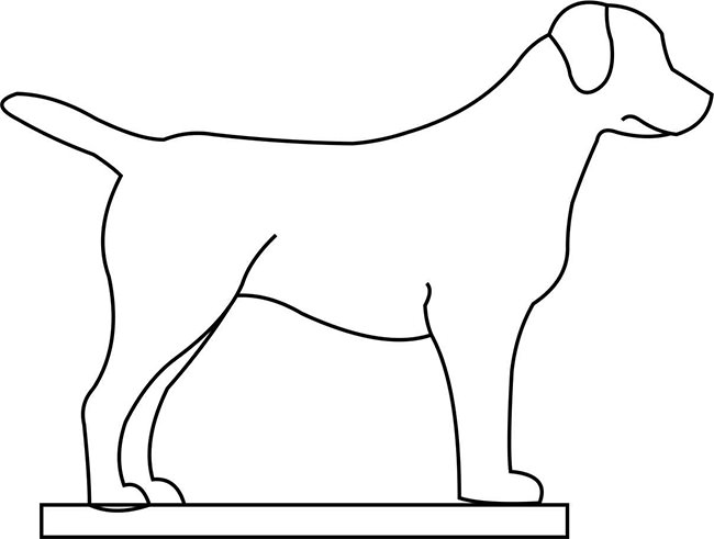 dog template printable