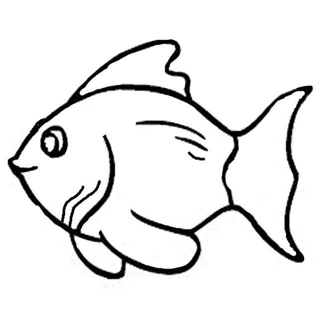 Pin by My Info on childrens church  Fish coloring page Fish sketch 