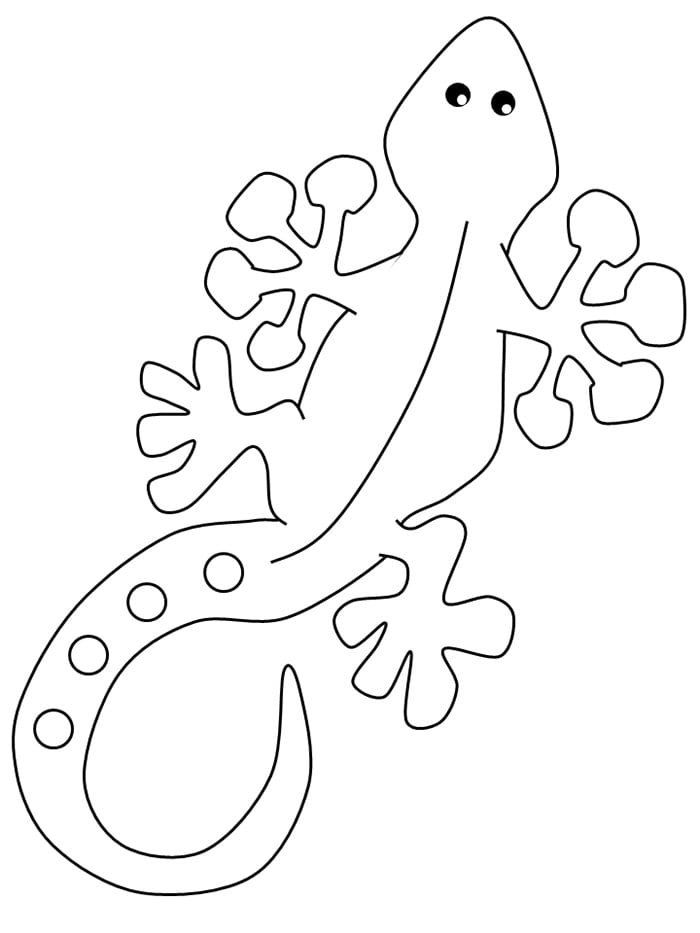 lizard animals coloring pages