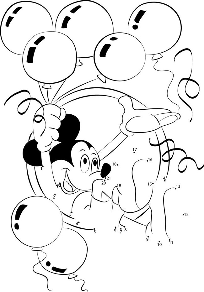 mickey dot to dot