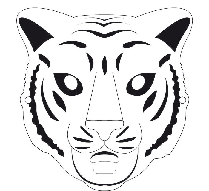 60 tiger shape templates crafts colouring pages free premium