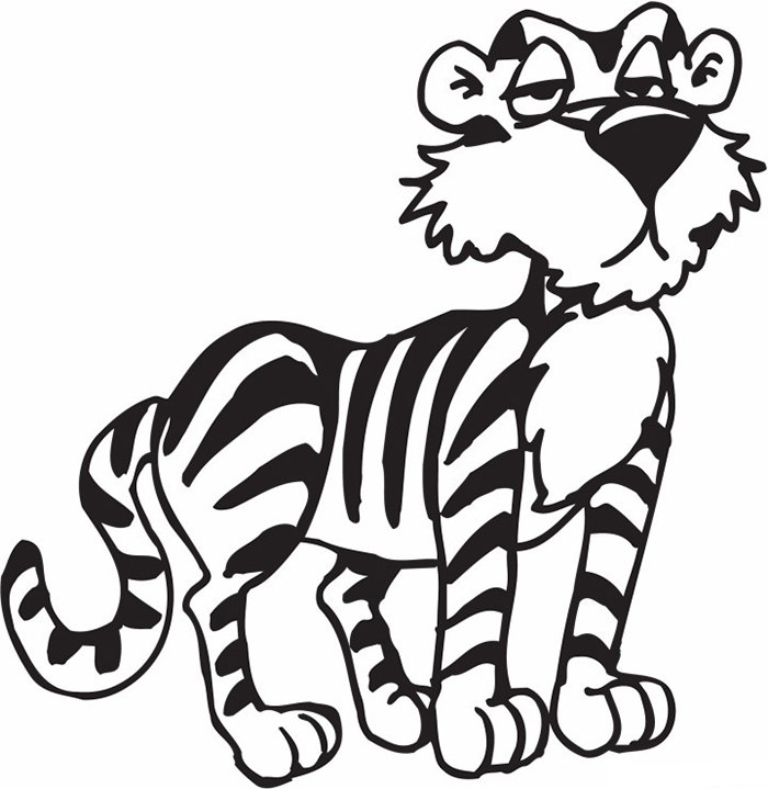 79+ Tiger Shape Templates, Crafts & Colouring Pages